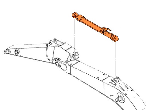 Устройство ковша устройство гидроцилиндра ковша экскаватора